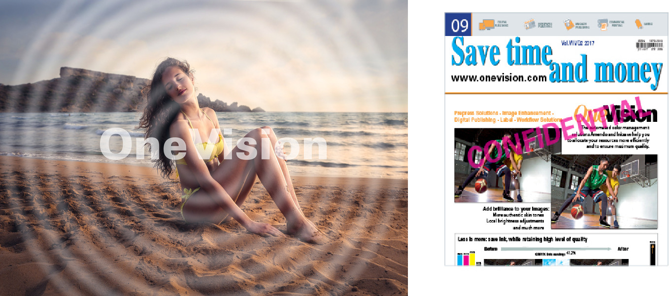 Colocación de marcas de agua